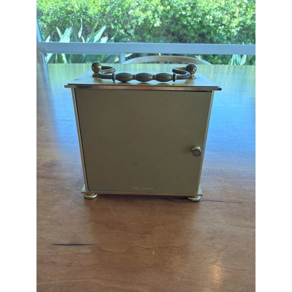 Vintage Bulova Brass Quartz‎ Carriage Clock - Made in Germany